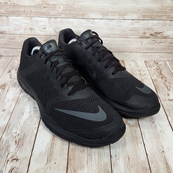 NIKE FS Run Lite 3 Men's 11 Black Athletic Running Sneakers Shoes 807144-009 - Picture 1 of 9
